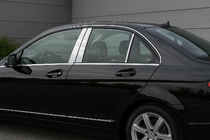 Накладки на дверные стойки из нержавеющей стали (6 шт) фото 1