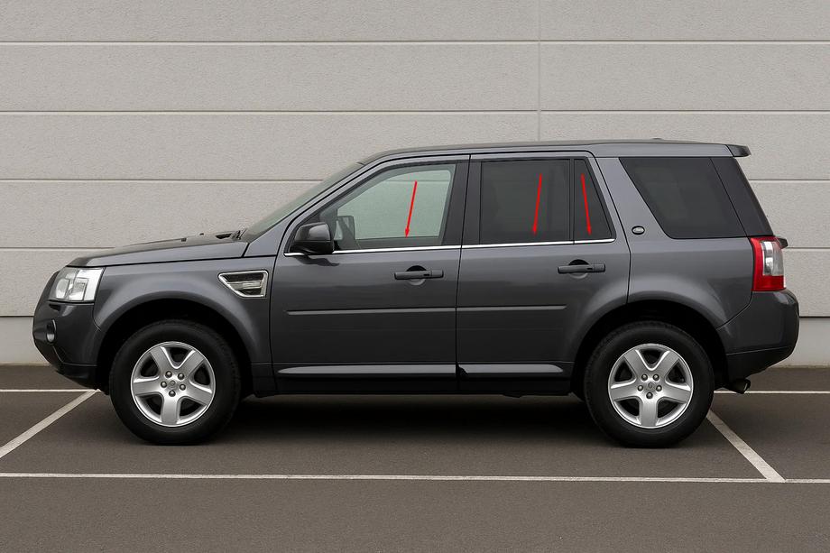 Land Rover Freelander II 2006–2014 гг. Окантовка окон нержавейка (6 шт.) Image