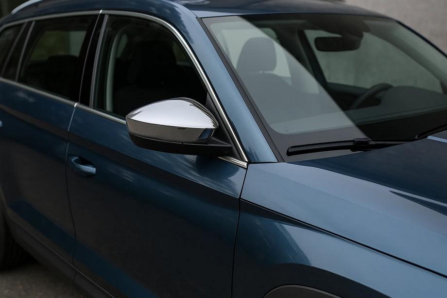 Skoda Kodiaq 2016-2023 гг. Накладки на Зеркала (2 шт, Нержавейка) Carmos Image