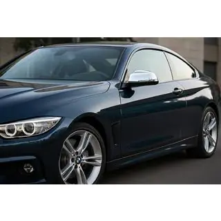 Накладки на Зеркала (2 шт, Нержавейка) Carmos BMW 4 серия F32/F33/F36 2012-2020 гг. фото 3