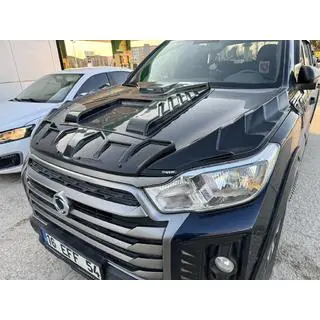 Накладка на капот Dragon (ABS) SsangYong Musso ІІ 2018- гг. фото 1