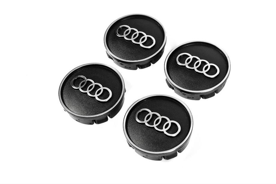 Audi Черные колпачки на диски au5955 (59мм x 55мм, 4 шт) Фото 2