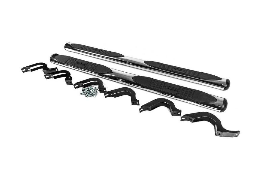 Toyota FJ Cruiser 2006-2022 гг. Боковые трубы B098602 (2 шт., нержавейка) (хром) Фото 2