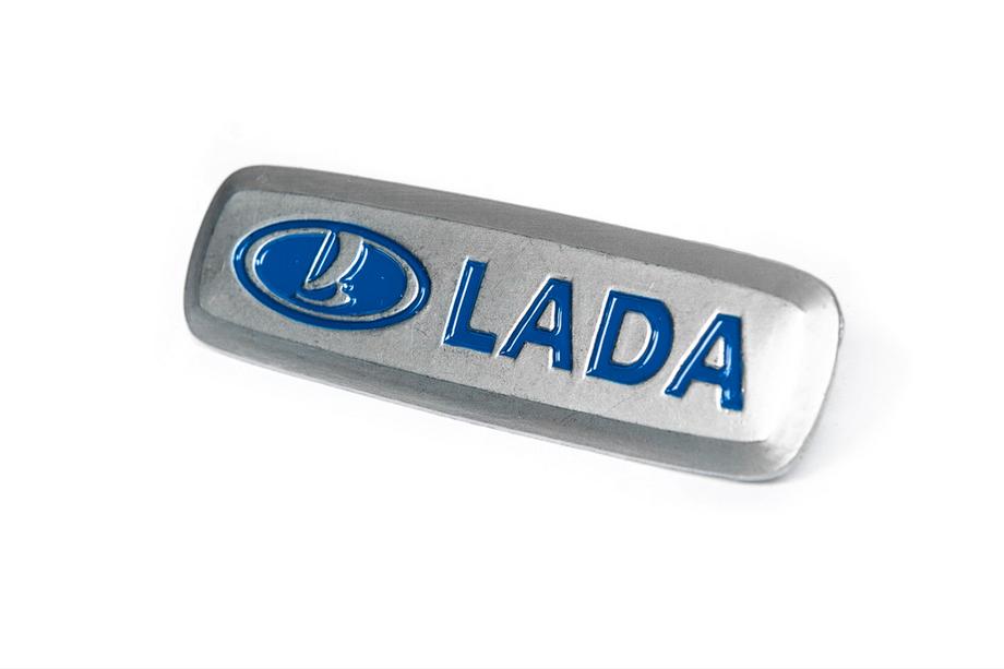 Lada Алюминиевый шильдик для ковриков (1 шт) Фото 2