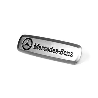 Mercedes Алюминиевый шильдик для ковриков (1 шт) фото 2