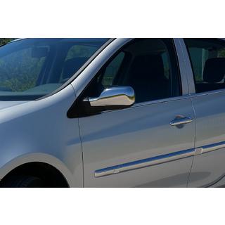 Renault Clio 3 Наружняя окантовка стекол (нерж.) 4 шт.