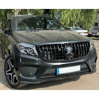 Mercedes GLS сlass X166 Передняя эмблема под стеклом, черная окантовка a0008880111 