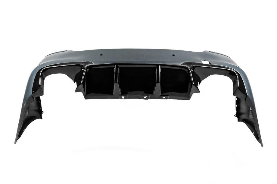 BMW 5 серия F10/F11 2010–2016 гг. Задний диффузор DPT V-2 (для M-Performance, Черный Глянец) Фото 9