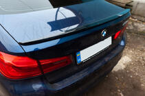 BMW 5 серия G30/G31 2017–2023 гг. Спойлер M4-Style (Черный Глянец) фото 10