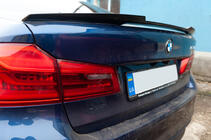 BMW 5 серия G30/G31 2017–2023 гг. Спойлер M4-Style (Черный Глянец) фото 1