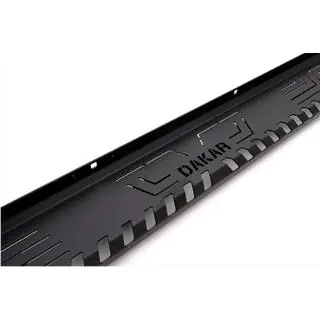 Боковые пороги Dakar V1 без LED (2019+, 2 шт, металл) Mitsubishi L200 2015-2024 гг. фото 2