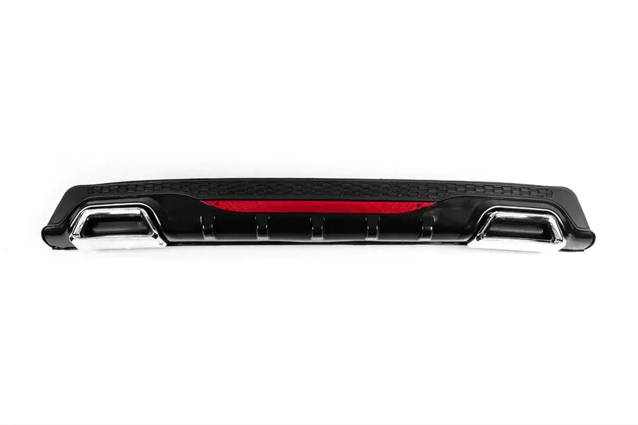 Универсальный Задний Диффузор DPT AMG Style V-3 (ABS) (Черный Глянец) Image