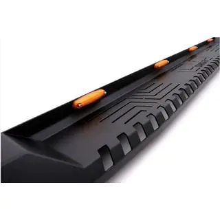 Боковые Подножки Dakar V1 с LED (2019+, 2 шт, металл) Mitsubishi L200 2015-2024 гг. фото 3