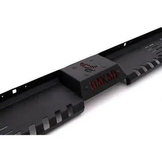 Боковые пороги Dakar V2 без LED (2015-2019, 2 шт, металл) Mitsubishi L200 2015-2024 гг. фото 2
