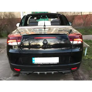 Универсальный задний диффузор DPT Sport V-1 (серый + чёрный матовый) фото 3