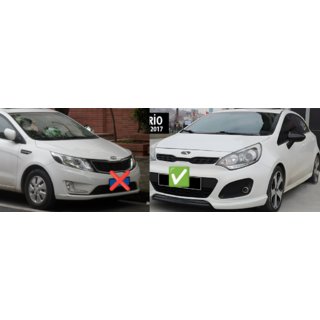 Накладки на Зеркала BMW-Style (Без Поворотника, 2 шт) Kia Rio 2012-2017 гг. фото 2