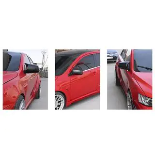 Накладки на Зеркала BMW-Style (2 шт) Mitsubishi Lancer X 2008- гг. фото 2