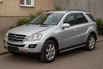 Mercedes ML W164 2005-2011 гг. Вставные дефлекторы окон (4 шт, Esa) фото 1