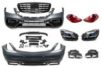 Mercedes S-class W222 2013-2022 гг. Комплект обвеса рестайлинг S63 AMG-2018 фото 2