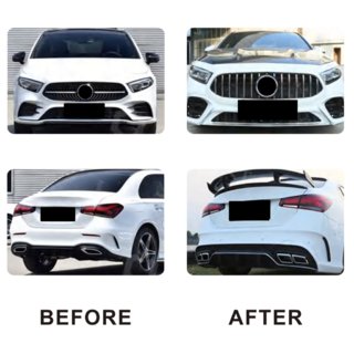 Комплект обвеса AMG A45 (Type-B) Mercedes A-сlass W177 2018- гг. фото 1