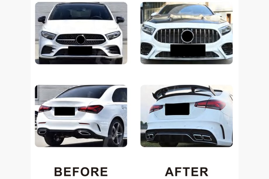 Mercedes A-class W177 2018- гг. Комплект обвеса AMG A45 (Type-B) Image