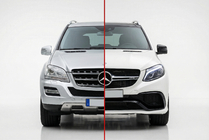 Mercedes ML W164 2005-2011 гг. Комплект рестайлинга для W166 GLE63 AMG фото 1