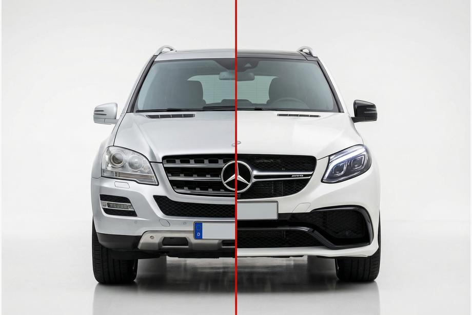 Mercedes ML W164 2005-2011 гг. Комплект рестайлинга для W166 GLE63 AMG Image