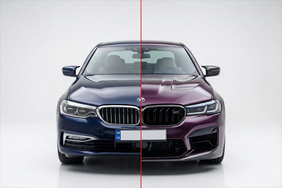 BMW 5 серия G30/G31 2017–2023 гг. Комплект рестайлинга с капотом и крыльями (для M5 Competition 2021) Фото 1