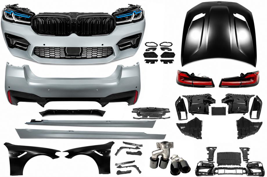 BMW 5 серия G30/G31 2017–2023 гг. Комплект рестайлинга с капотом и крыльями (для M5 Competition 2021) Фото 2