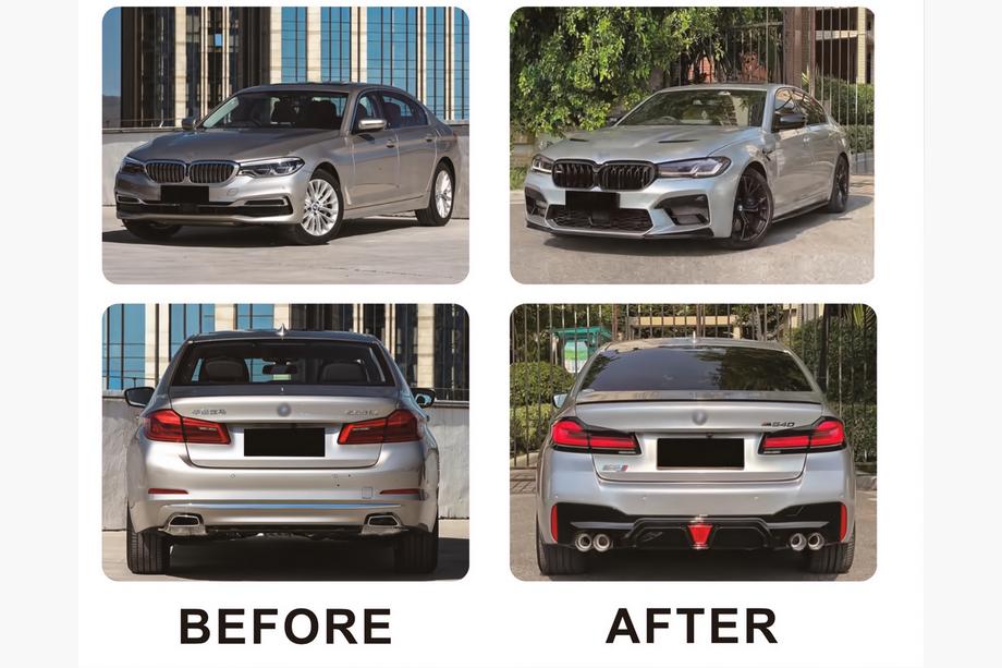 BMW 5 серия G30/G31 2017–2023 гг. Комплект рестайлинга с капотом и крыльями (для M5 Competition 2021) Фото 3