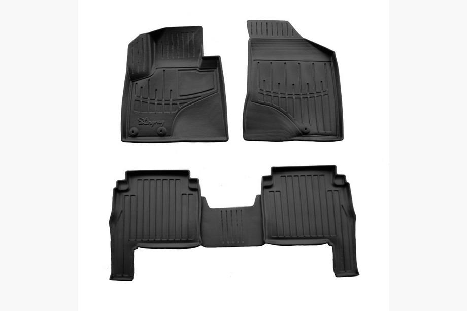 Hyundai Santa Fe 2 2006-2012 гг. Резиновые коврики Stingray 3D (2010-2012, 5 шт) Image