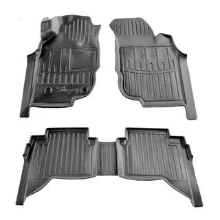 Коврики резиновые Stingray 3D (Crew Cab, 5 шт) Toyota Hilux 2006-2015 гг.