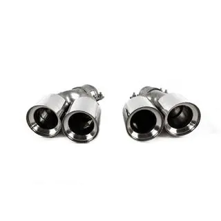 Насадки на глушитель M5 Silver (2 шт.) BMW 5 серия G30/G31 2017–2023 гг. фото 2