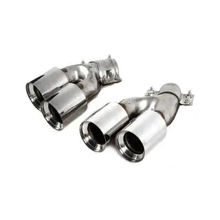 Насадки на глушитель M5 Silver (2 шт.) BMW 5 серия G30/G31 2017–2023 гг. фото 1