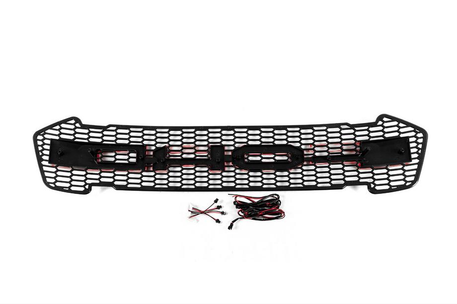 Ford Ranger 2011–2022 гг. Передняя решетка (2015-2018, Красный, LED) Фото 4