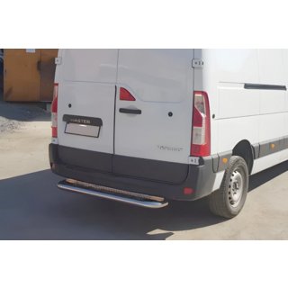 Задняя подножка (нержавейка) Opel Movano 2010-2021 гг. фото 4