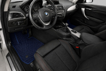 BMW 1 серия F20/F21 2011-2019 гг. Коврики EVA (Синие) фото 1