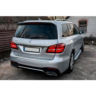 Задний диффузор GLS63 AMG (с насадками Chrome) фото 1