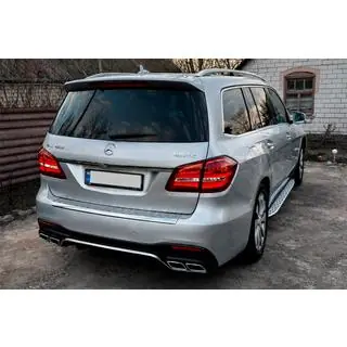Задний диффузор GLS63 AMG (с насадками Chrome) фото 1