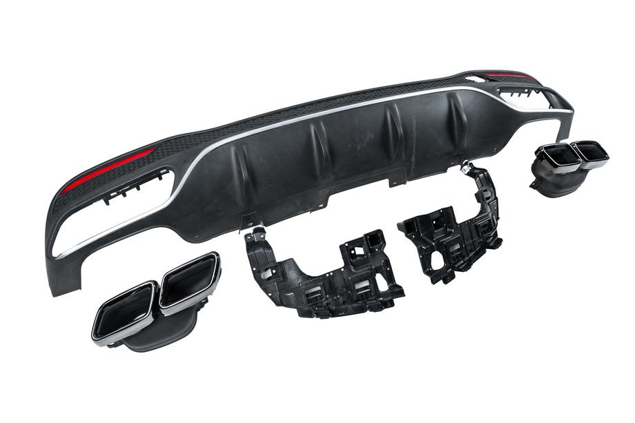Mercedes GLE/ML class W166 2011-2018 гг. Задний диффузор для GLE (дизайн GLE63) Фото 10
