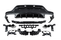 Задний диффузор с насадками на выхлоп (Дизайн AMG43) фото 2