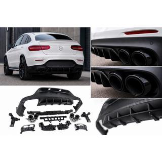 Задний диффузор с насадками на выхлоп (Дизайн AMG43) фото 1
