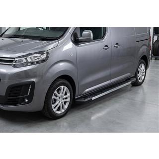 Боковые пороги RedLine V1 (2 шт., алюминий) Opel Zafira Life 2019- гг. фото 1