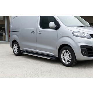 Боковые Подножки Maya V1 (2 шт., Алюминий) Opel Zafira Life 2019- гг. фото 1