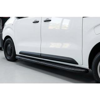 Боковые пороги Bosphorus Black (2 шт., алюминий) Opel Zafira Life 2019- гг. фото 1
