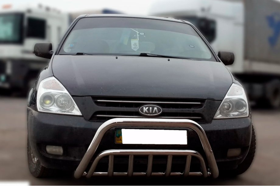 Kia Carnival 2002-2013 гг. Передняя Дуга WT002 (2006-2013, Нержавейка) Image
