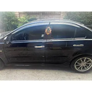 Ветровики с хромированным молдингом Niken Luxury (4 шт)