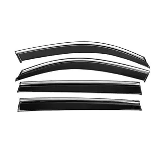 Ветровики с хромированным молдингом Niken Luxury (4 шт)