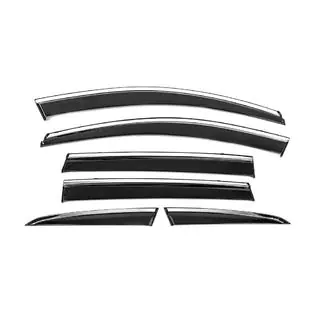 Ветровики с хромированным молдингом Niken Luxury (6 шт)
