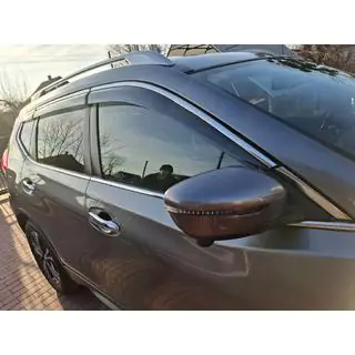 Ветровики с хромированным молдингом Niken Luxury (6 шт)